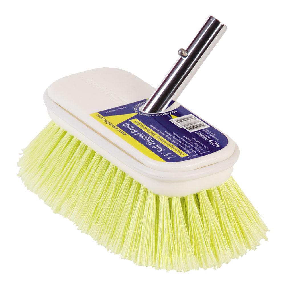 Swobbit 7.5" Soft Flagged Brush - Yellow - Boat Gear USA