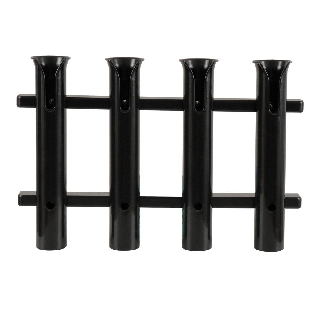 TACO 4-Rod Poly Rod Rack - Black - Boat Gear USA