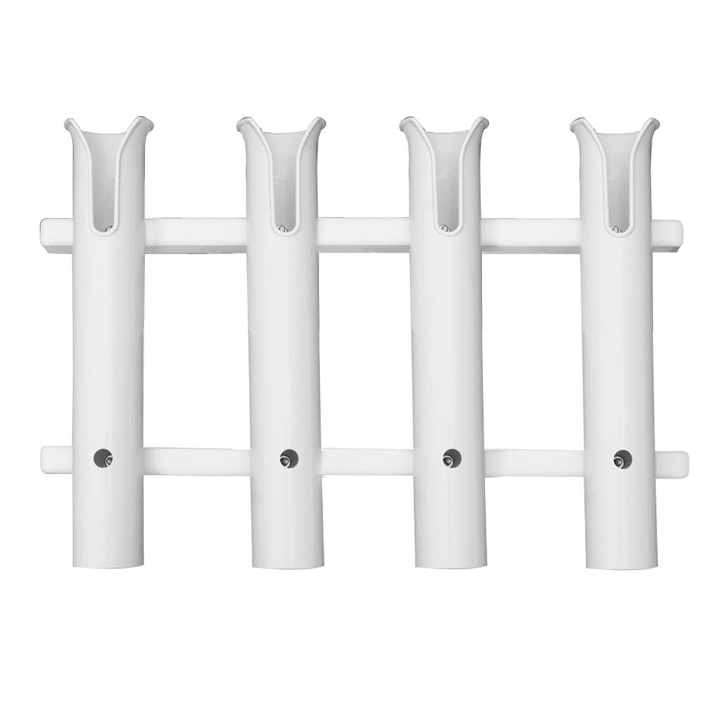 TACO 4-Rod Poly Rod Rack - White - Boat Gear USA