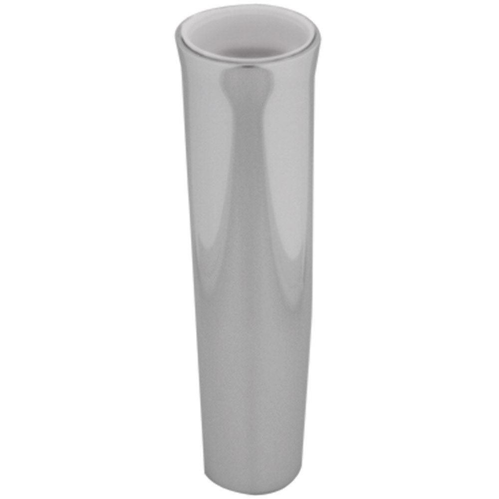 TACO Flared Weld-On Rod Holder 9-3/4"L x 1-3/4"ID - White Liner Polished Finish - Boat Gear USA