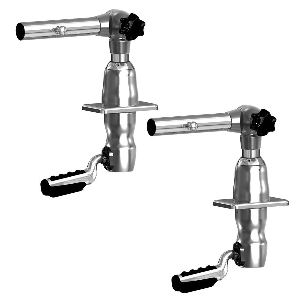 TACO Grand Slam 280 Outrigger Mounts w/Offset Handle - Boat Gear USA