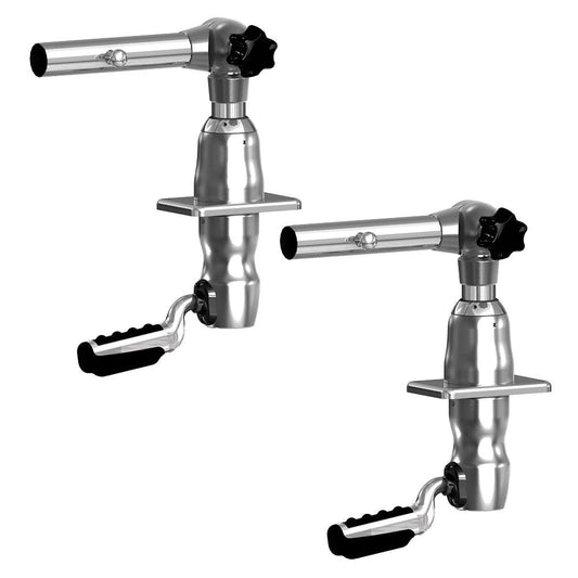 TACO Grand Slam 280 Outrigger Mounts w/Offset Handle - Boat Gear USA