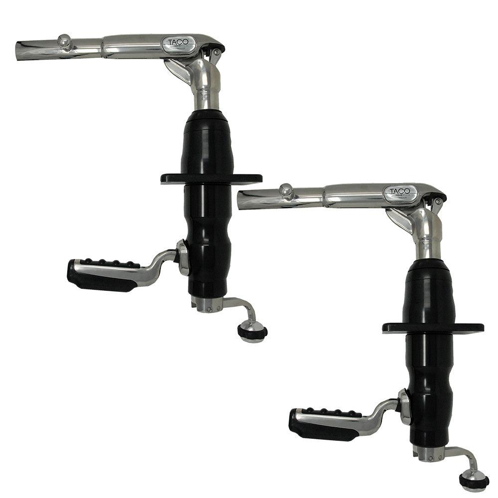 TACO Grand Slam 390BHC Outrigger Mount - Black Anodized Aluminum - Boat Gear USA