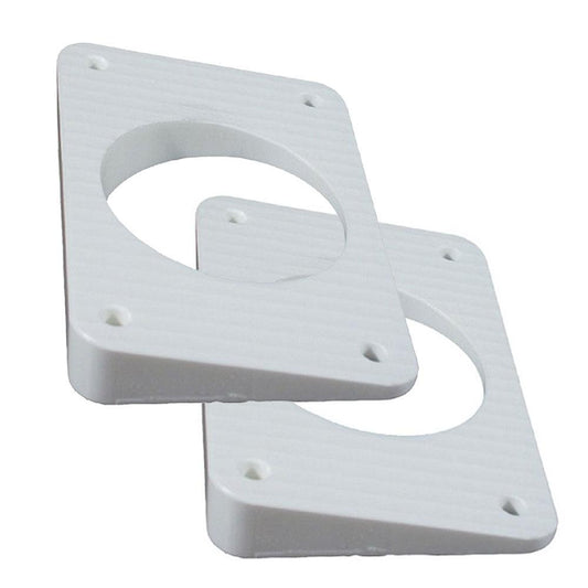 TACO Wedge Plates f/Grand Slam Outriggers - White - Boat Gear USA