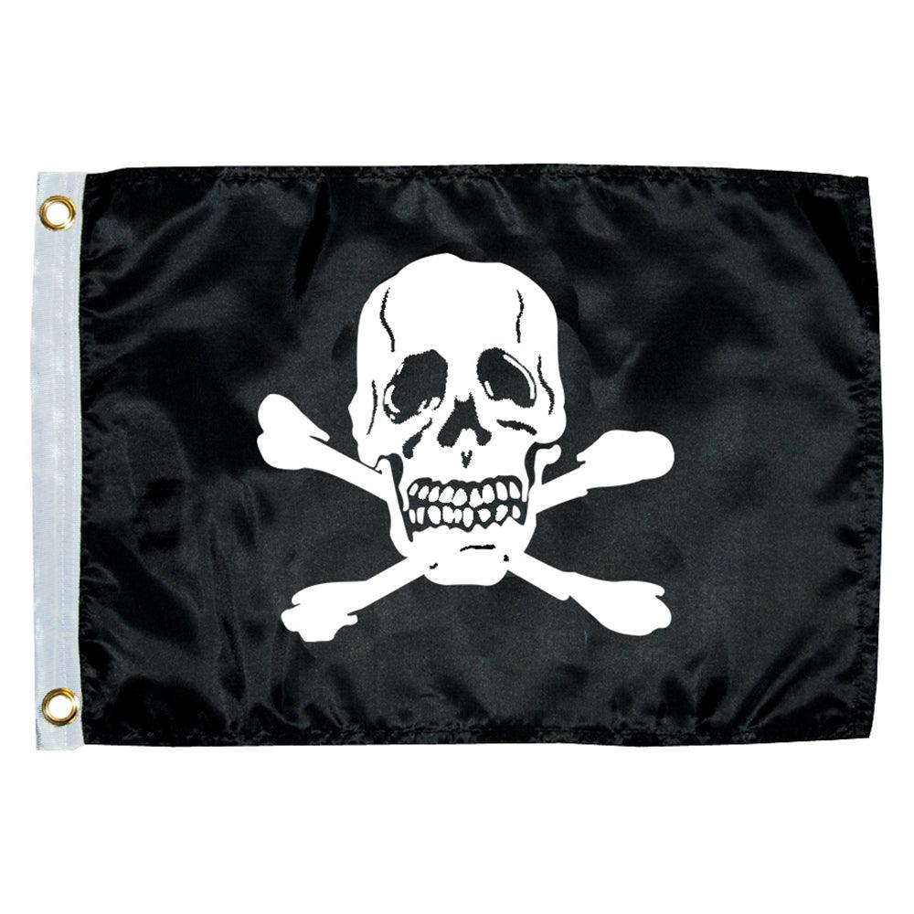 Taylor Made 12" x 18" Jolly Roger Novelty Flag - Boat Gear USA