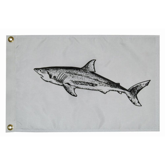 Taylor Made 12" x 18" Shark Flag - Boat Gear USA