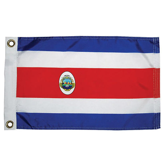 Taylor Made Costa Rican Nylon Flag 12" x 18" - Boat Gear USA