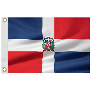 Taylor Made Dominican Republic Flag 12" x 18" Nylon - Boat Gear USA
