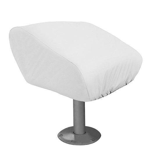 Taylor Made Folding Pedestal Boat Seat Cover - Vinyl White - Boat Gear USA