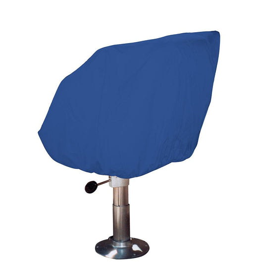 Taylor Made Helm/Bucket/Fixed Back Boat Seat Cover - Rip/Stop Polyester Navy - Boat Gear USA
