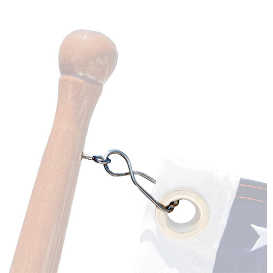 Taylor Made Skipper Flag Clips w/SS Screw Eyes (4pk) - Boat Gear USA