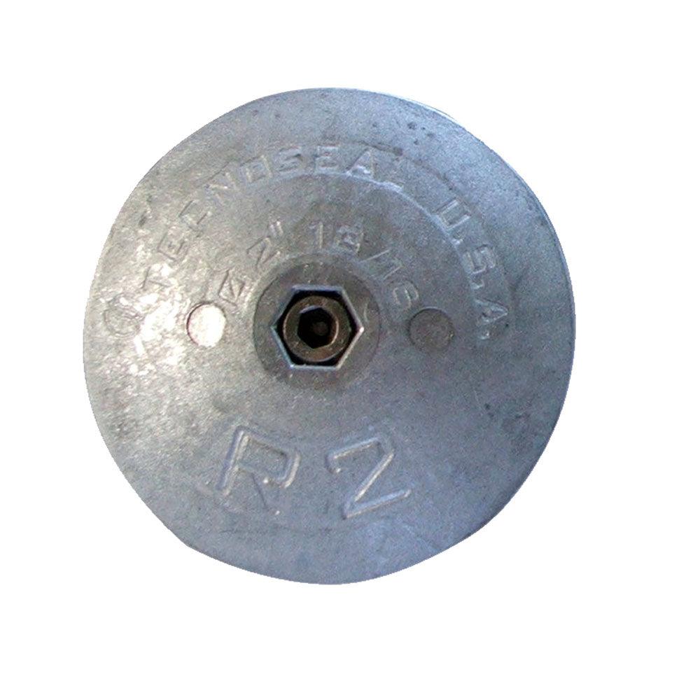 Tecnoseal R2 Rudder Anode - Zinc - 2-13/16" Diameter - Boat Gear USA