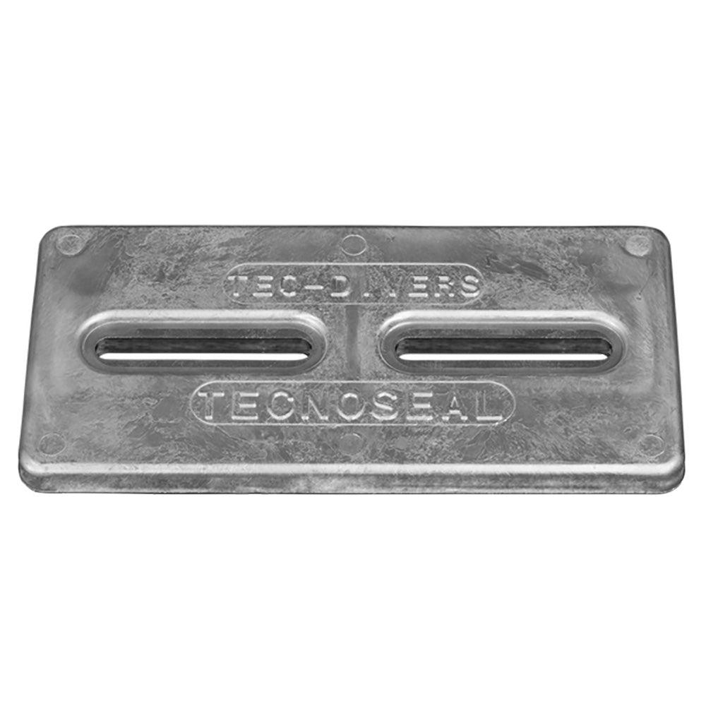 Tecnoseal Rectangular Zinc Plate Anode w/Inserts - 12" x 6" x 1" - Boat Gear USA