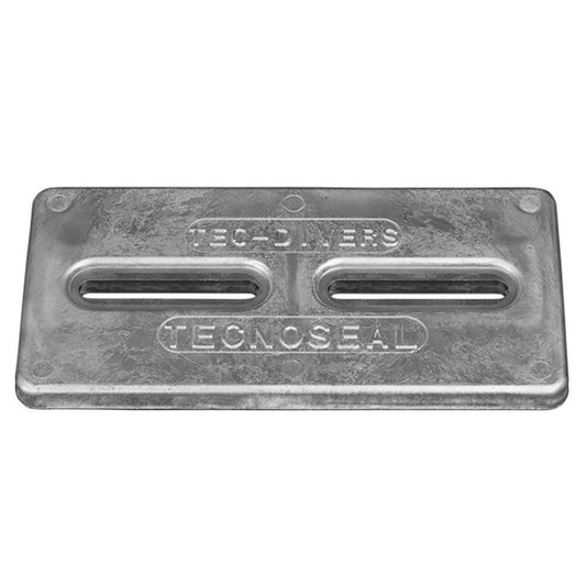 Tecnoseal Rectangular Zinc Plate Anode w/Inserts - 12" x 6" x 1" - Boat Gear USA