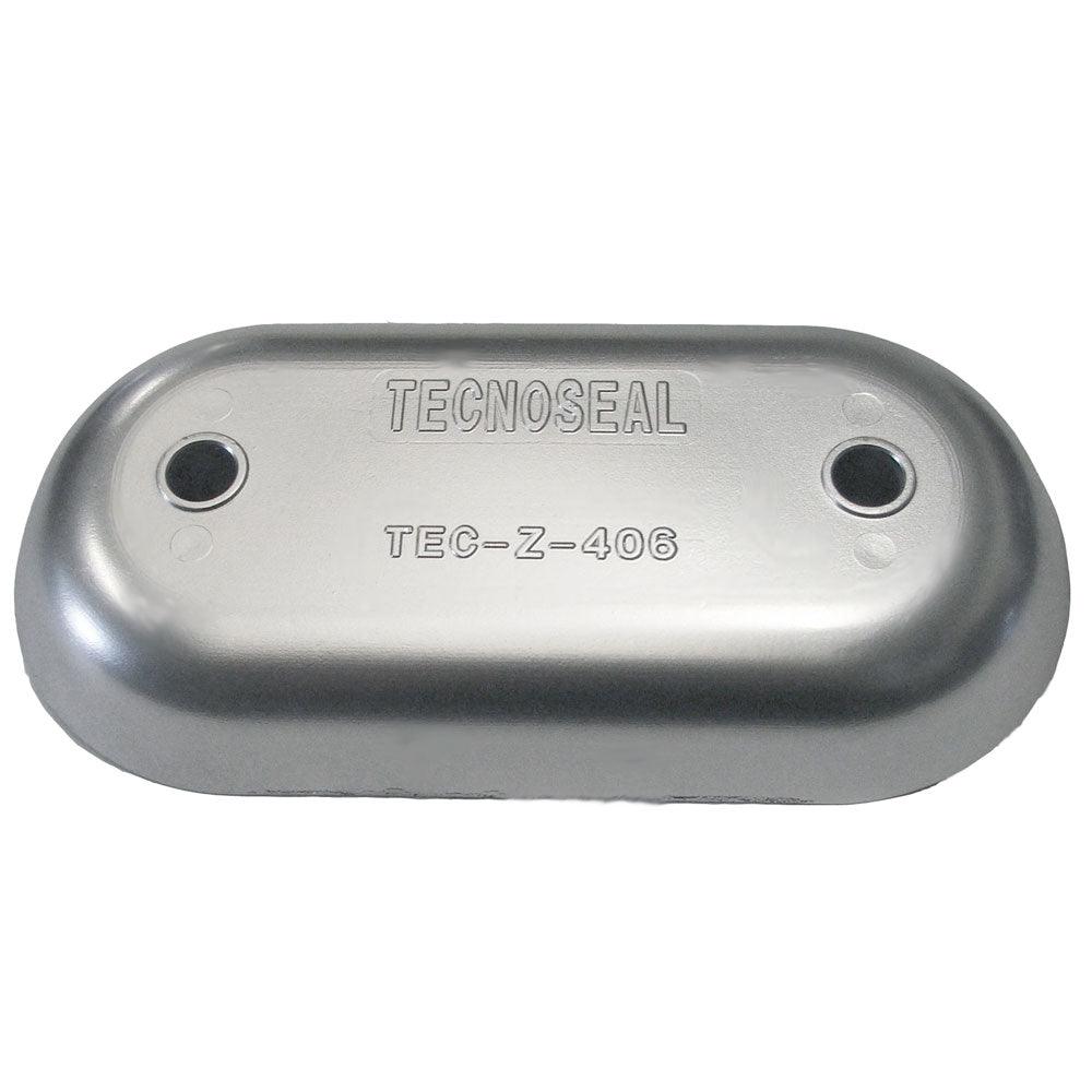 Tecnoseal Z406 Hull Plate Anode - Zinc - Boat Gear USA