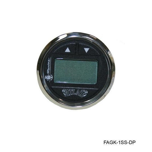 Th Marine Hydraulic Gauge Kit Fits Atlas 6,10,12 & 14"" Jack Plates, Stainless Steel Bezel - Boat Gear USA