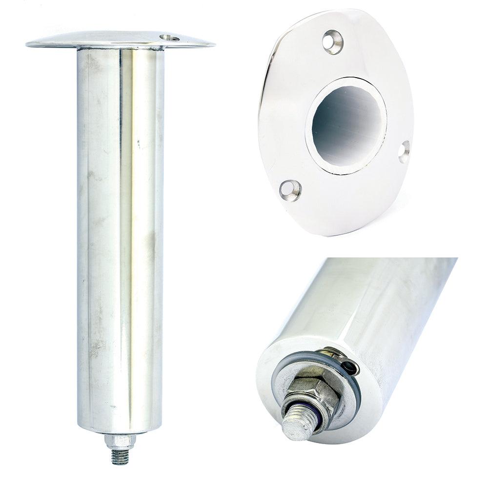 Tigress 3 Hole Swivel Oval Head Rod Holder - 0° - 10-1/2" - Boat Gear USA