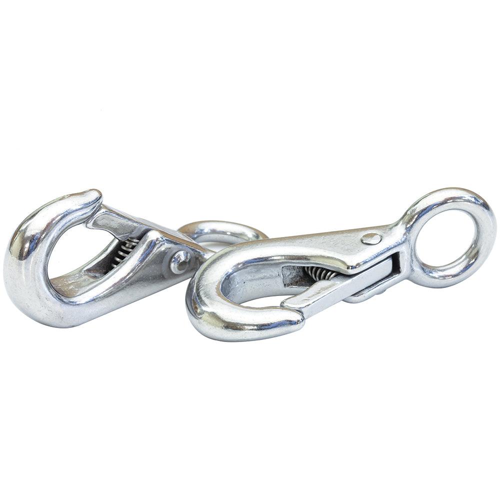 Tigress 316 Stainless Steel Snap Hooks - Pair - Boat Gear USA