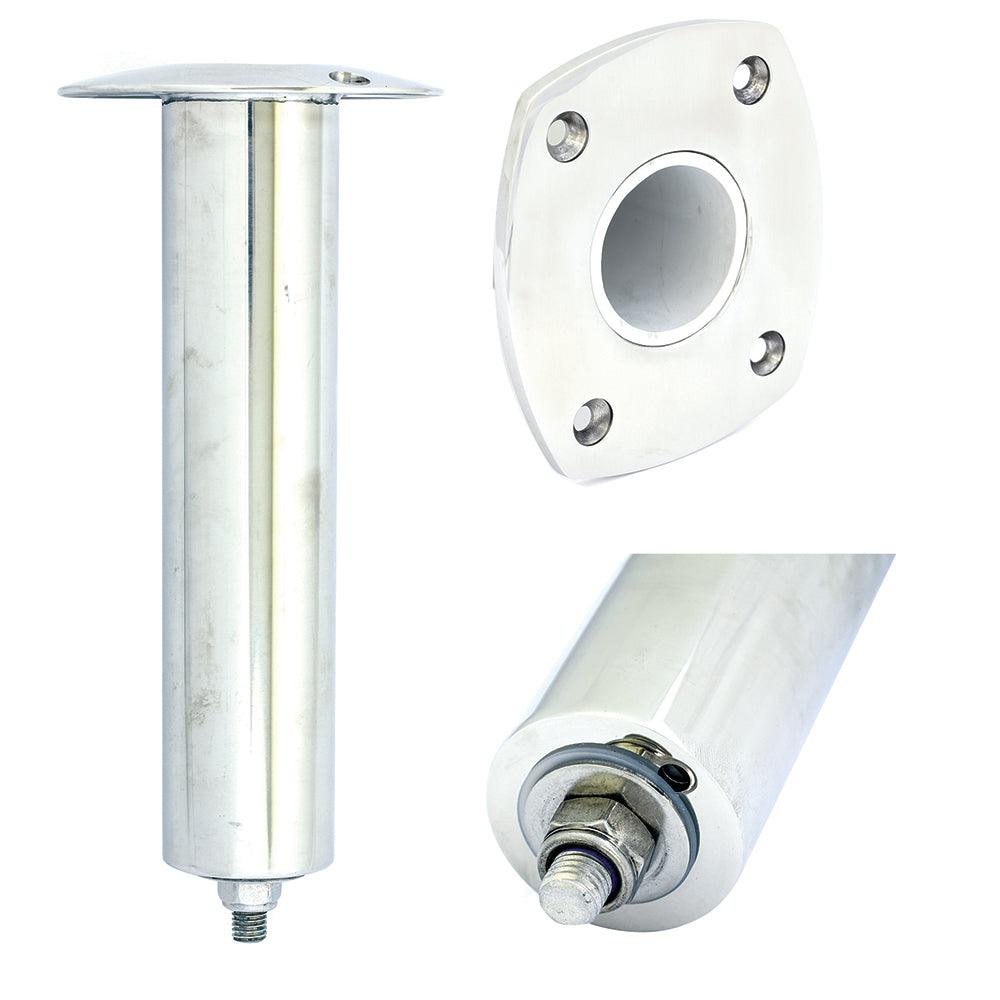 Tigress 4 Hole Swivel Rectangular Head Rod Holder - 0° - 10-1/2" - Boat Gear USA