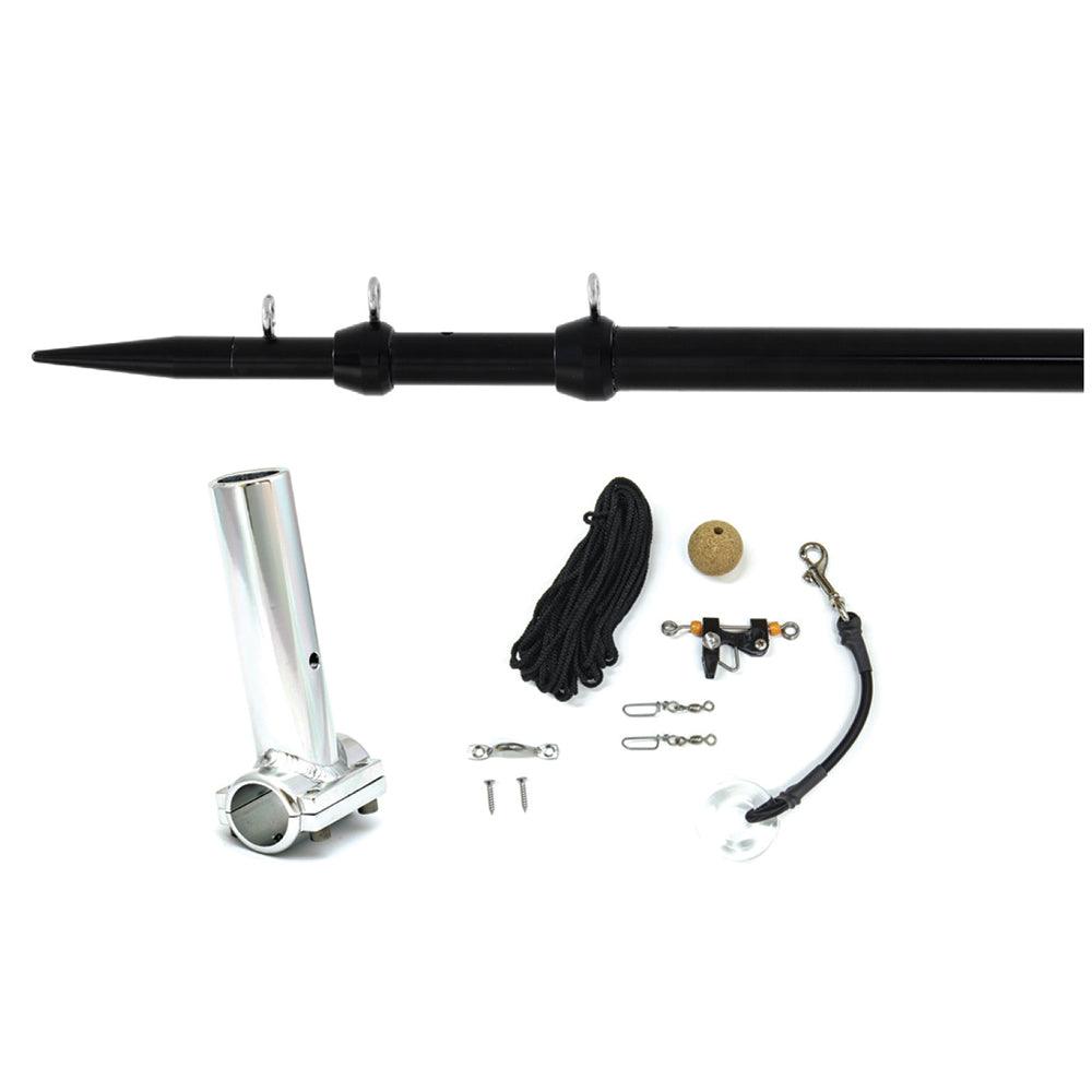 Tigress Center Rigger Clamp-On System - Black - Boat Gear USA