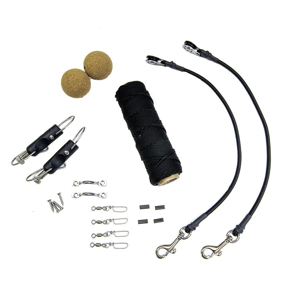 Tigress Elite Rigging Kit - Black Nylon - Boat Gear USA