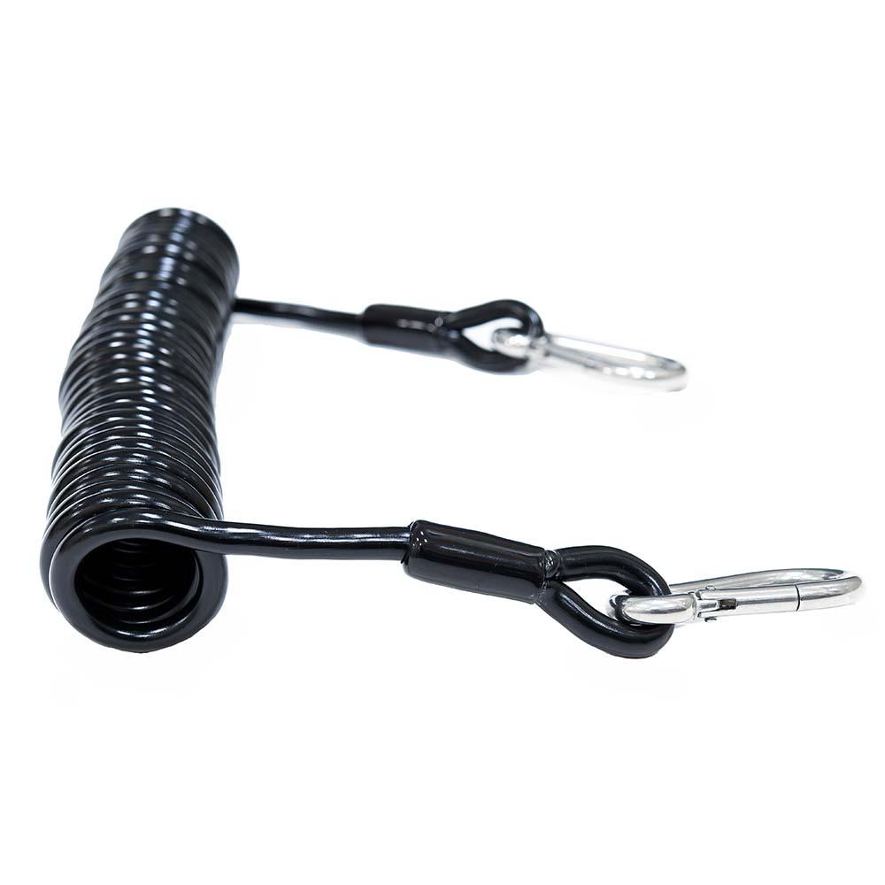 Tigress Heavy-Duty Coiled Safety Tether - 1200lbs - Boat Gear USA