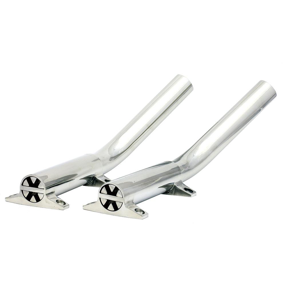 Tigress Side Mount Outrigger Holders - Cast 316 S.S. - 1-1/2" I.D.-Pair - Boat Gear USA