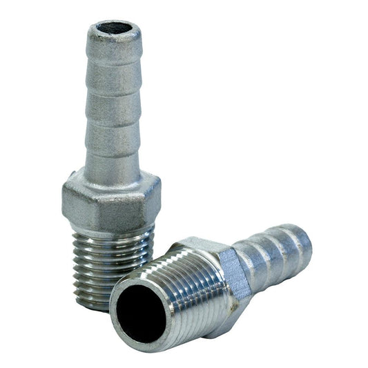 Tigress Stainless Steel Pipe to Hose Adapter - 1/4" IPS - Boat Gear USA