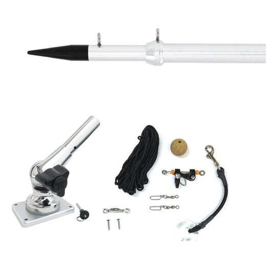 Tigress XD Center Rigger System - 8' - Silver Center Rigging Kit - Boat Gear USA