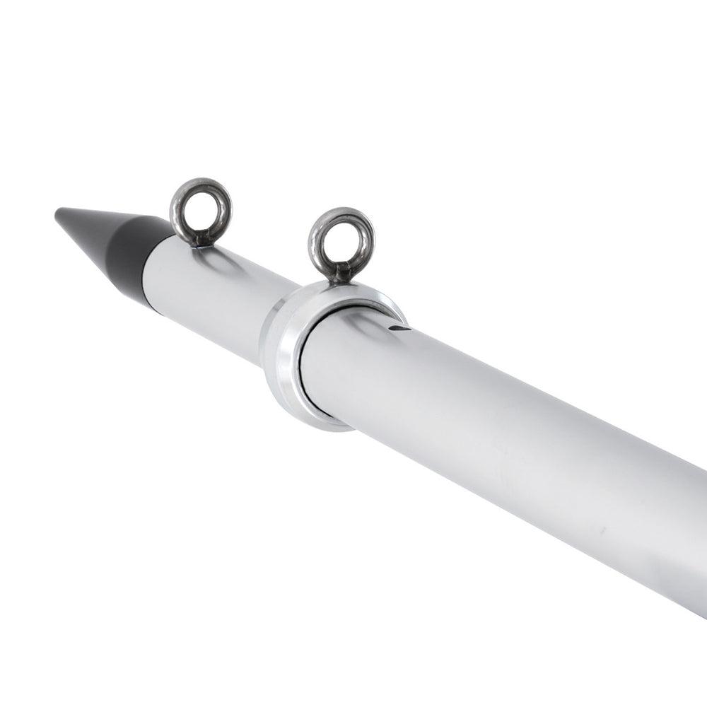 Tigress XD Telescoping Aluminum Center Outrigger Pole - 12" - Silver - Boat Gear USA