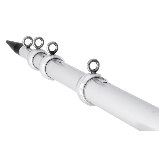 Tigress XD Telescoping Aluminum Outrigger Poles - 18' - 1-1/2" OD - Silver - Boat Gear USA