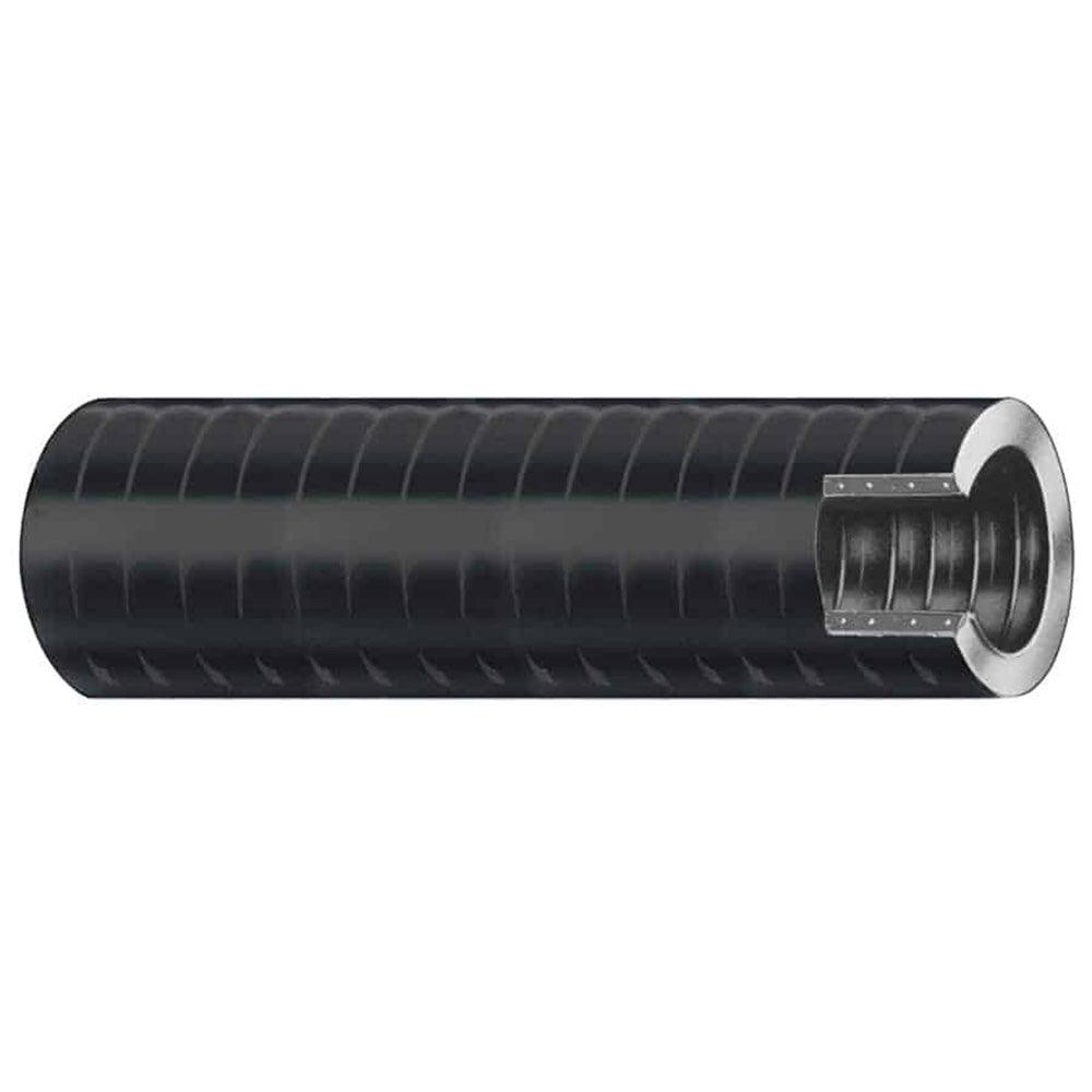 Trident Marine 1-1/8" x 50' VAC XHD Bilge & Live Well Hose - Hard PVC Helix - Black - Boat Gear USA