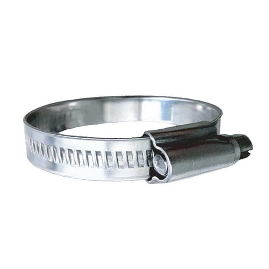 Trident Marine 316 SS Non-Perforated Worm Gear Hose Clamp - 15/32" Band - (1-1/4" – 1-3/4") Clamping Range - 10-Pack - SAE Size 20 - Boat Gear USA