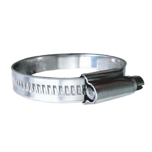 Trident Marine 316 SS Non-Perforated Worm Gear Hose Clamp - 15/32" Band - (1-3/4" – 2-1/4") Clamping Range - 10-Pack - SAE Size 28 - Boat Gear USA