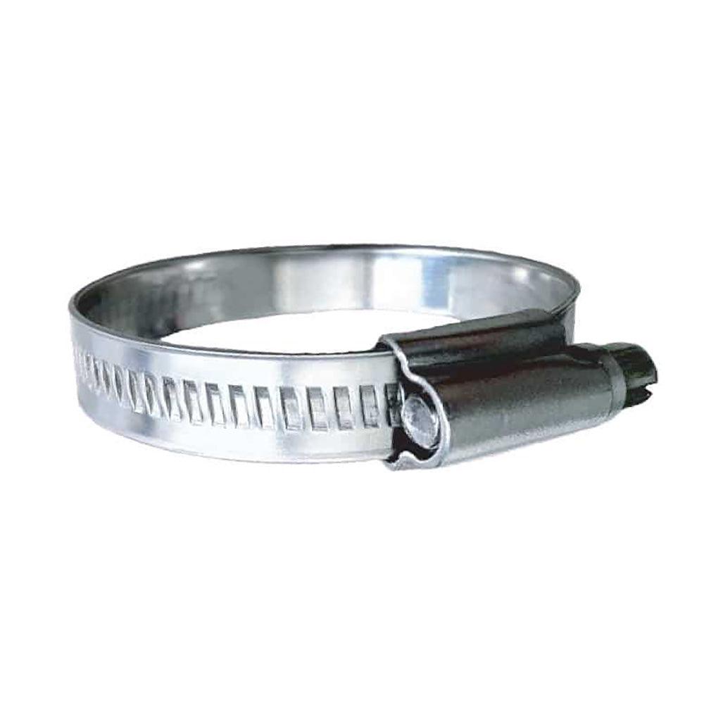 Trident Marine 316 SS Non-Perforated Worm Gear Hose Clamp - 15/32" Band - (2" - 2-9/16") Clamping Range - 10-Pack - SAE Size 32 - Boat Gear USA