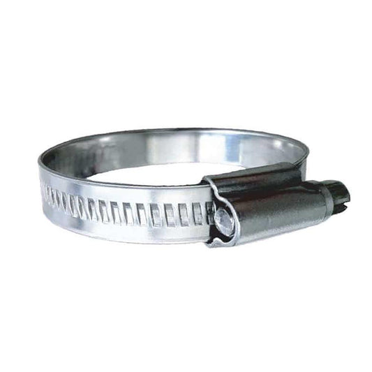 Trident Marine 316 SS Non-Perforated Worm Gear Hose Clamp - 15/32" Band - (7/8" – 1-1/4") Clamping Range - 10-Pack - SAE Size 12 - Boat Gear USA