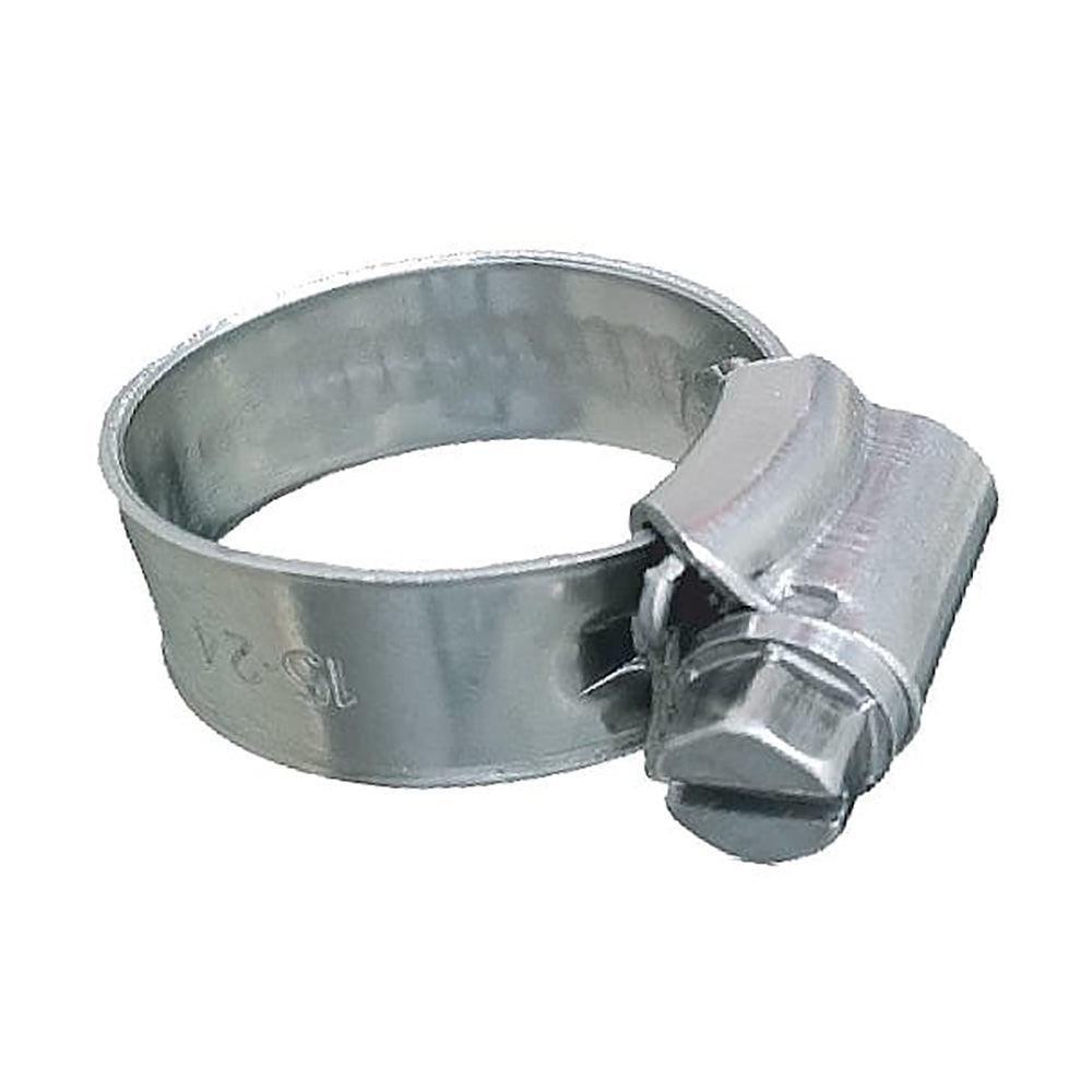 Trident Marine 316 SS Non-Perforated Worm Gear Hose Clamp - 3/8" Band - (5/16" – 9/16") Clamping Range - 10-Pack - SAE Size 3 - Boat Gear USA