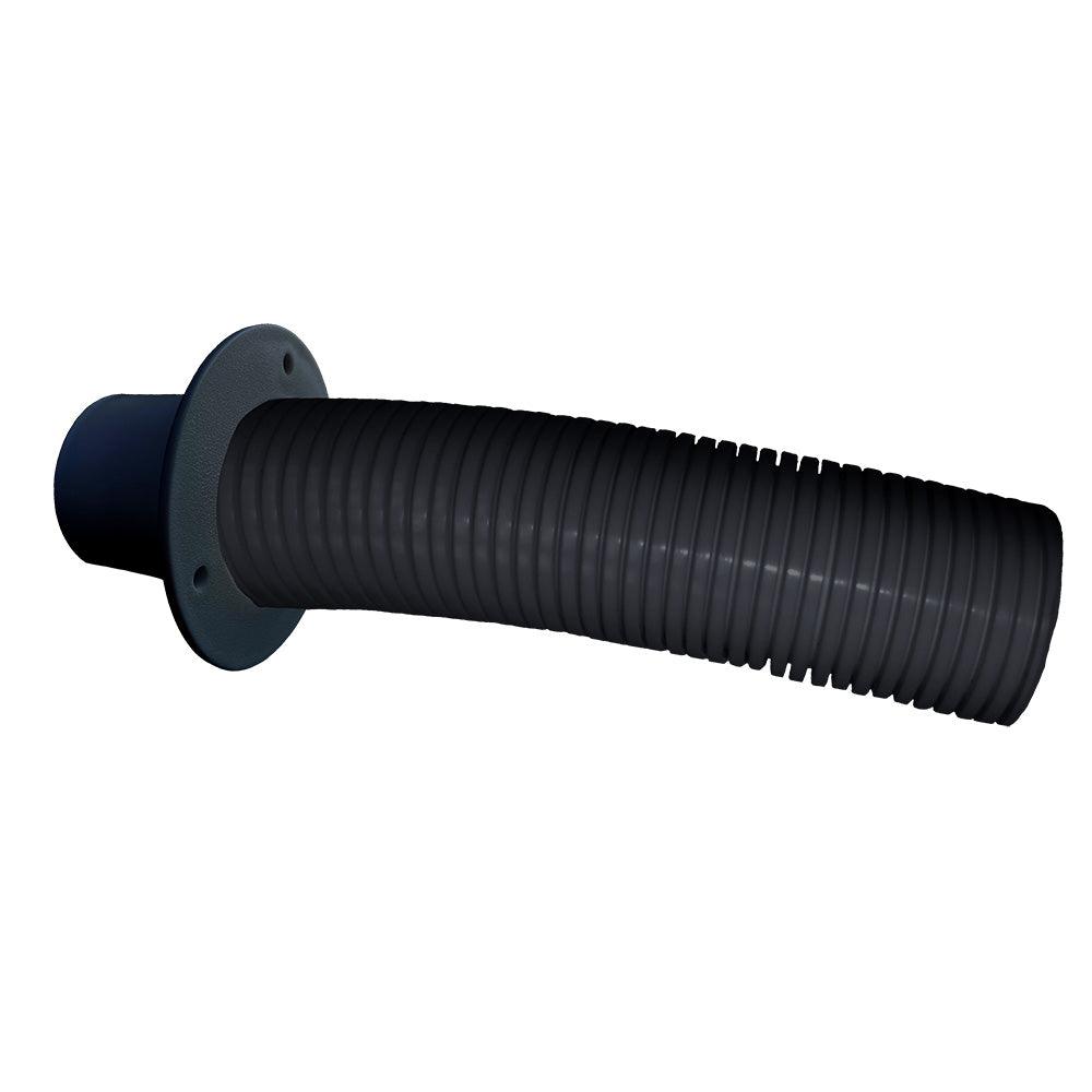 Trident Marine 4' Black Stern Flex Hose w/Transom Flange - Boat Gear USA