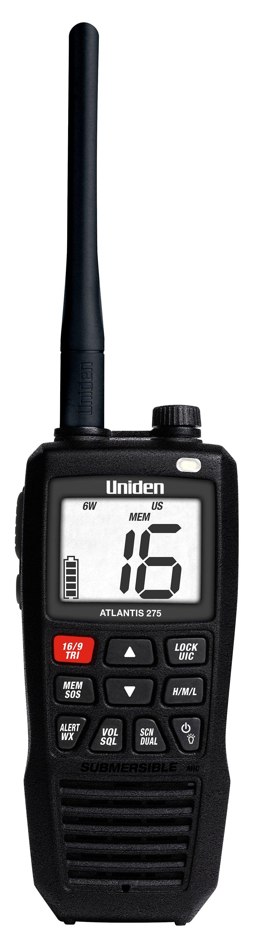 Uniden Atlantis 275 Floating Hand Held Vhf Radio - Boat Gear USA