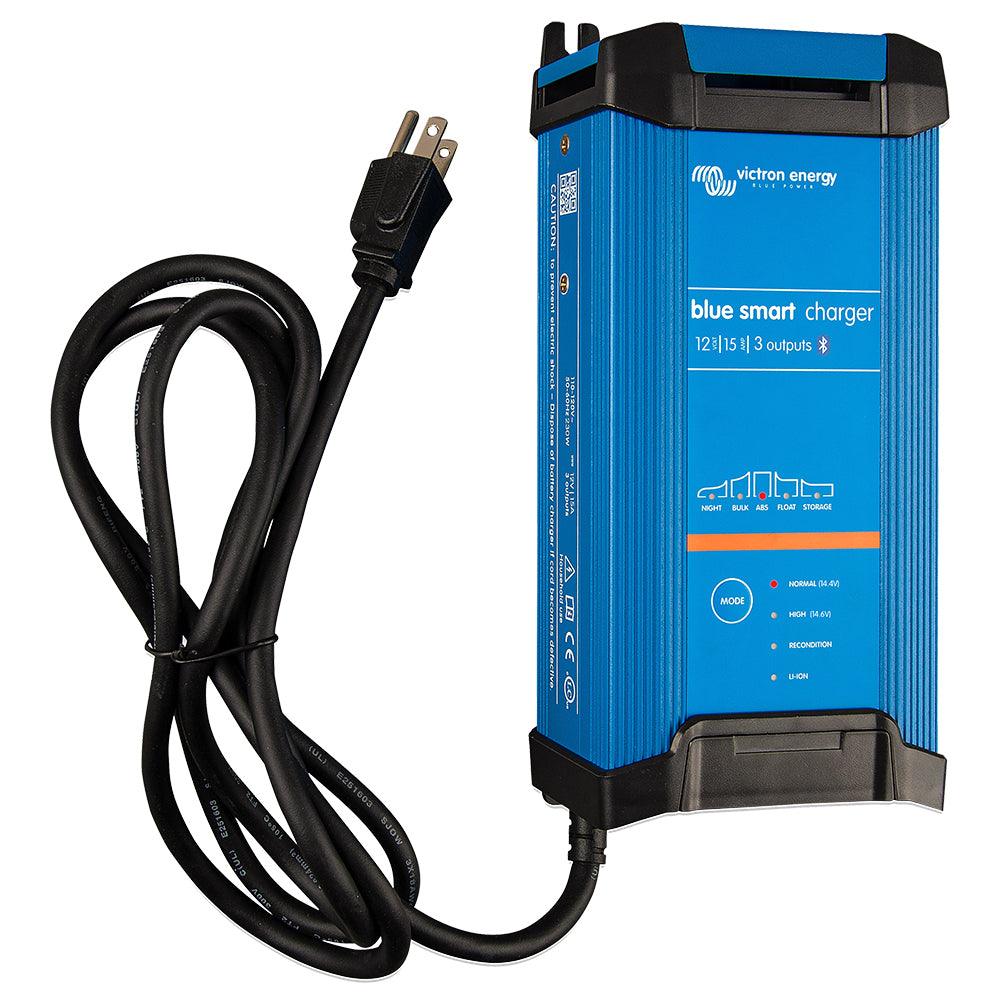 Victron Blue Smart IP22 12VDC 15A 3 Bank 120V Charger - Dry Mount - Boat Gear USA