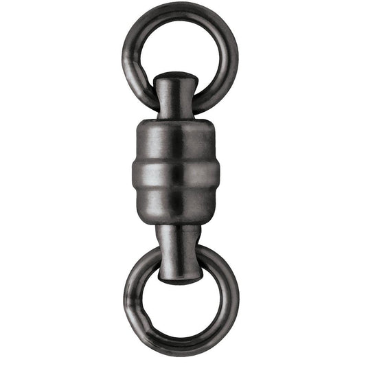 VMC BSHBSWR Black Stainless Steel Heavy-Duty Ball Bearing Swivel #1 - 110lb *3-Pack - Boat Gear USA