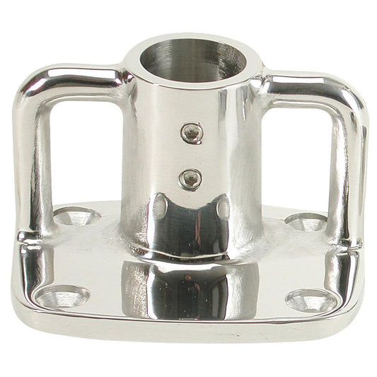 Whitecap 4° Rectangular Base - 316 Stainless Steel - 3-1/2" x 3" - Boat Gear USA