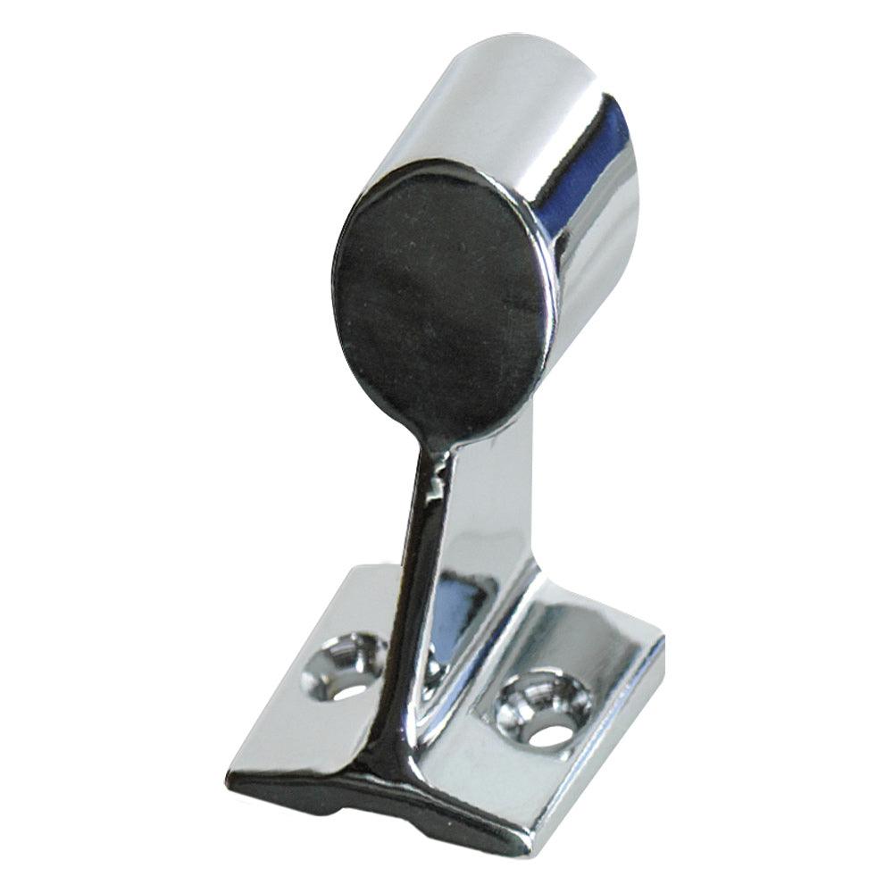 Whitecap Aft Handrail Stanchion - 316 Stainless Steel - 7/8" Tube O.D. (Left) - Boat Gear USA