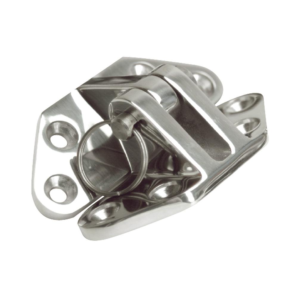 Whitecap Angled Base Hatch Hinge - 316 Stainless Steel - 3" x 2-1/2" - Boat Gear USA