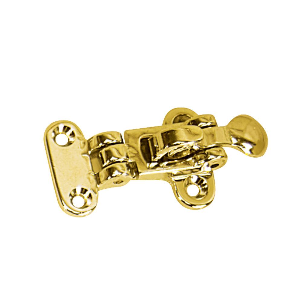 Whitecap Anti-Rattle Hold Down - Polished Brass - Boat Gear USA