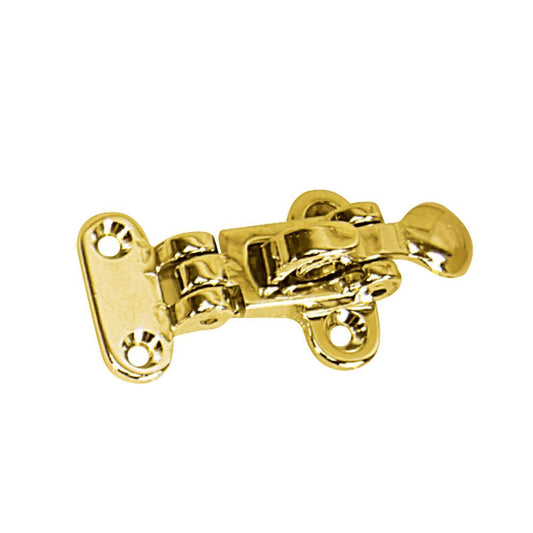 Whitecap Anti-Rattle Hold Down - Polished Brass - Boat Gear USA