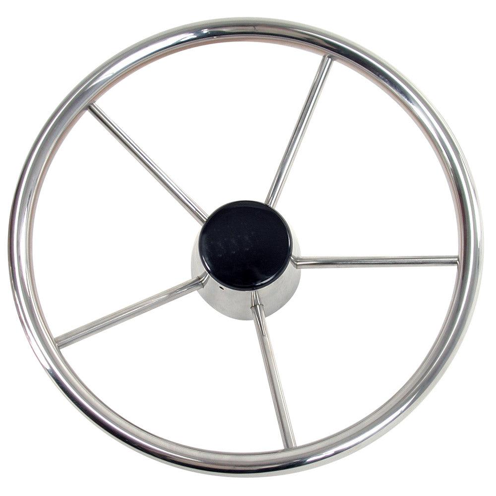 Whitecap Destroyer Steering Wheel - 15" Diameter - Boat Gear USA