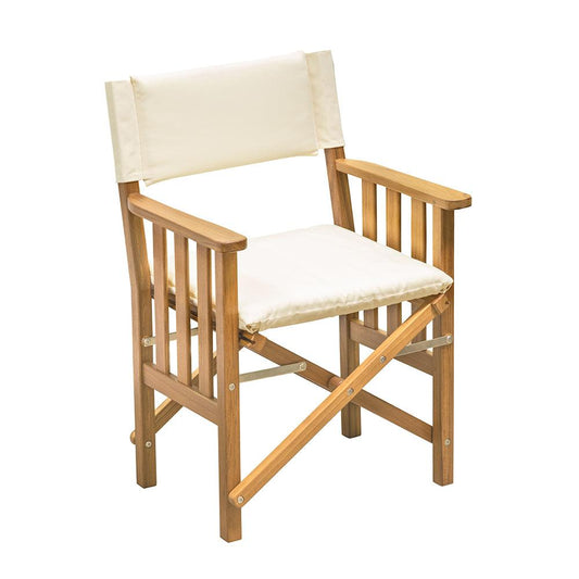 Whitecap Director's Chair II w/Cream Cushion - Teak - Boat Gear USA