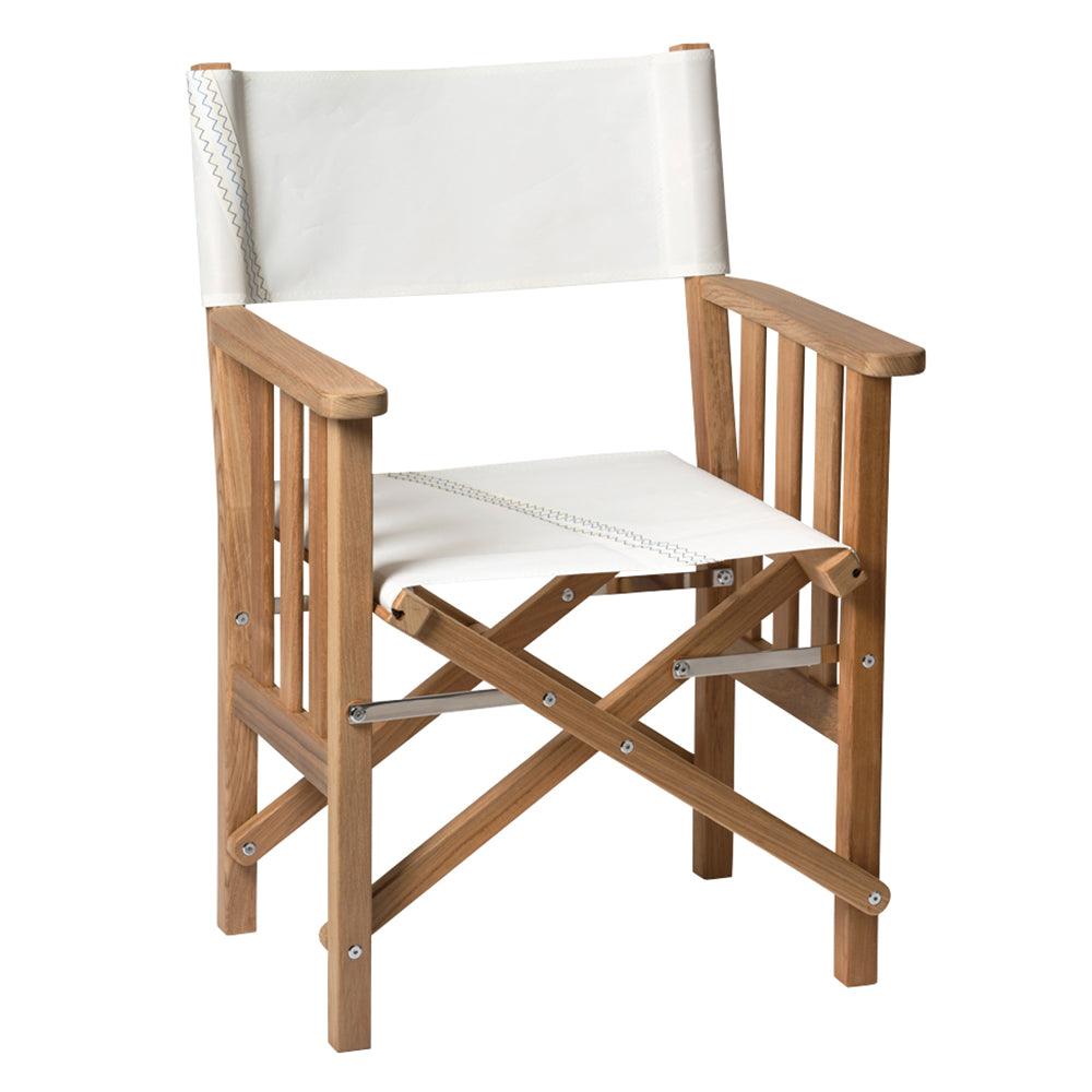 Whitecap Director's Chair II w/Sail Cloth Seating - Teak - Boat Gear USA