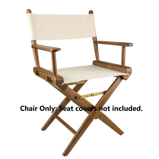 Whitecap Director's Chair w/o Seat Covers - Teak - Boat Gear USA